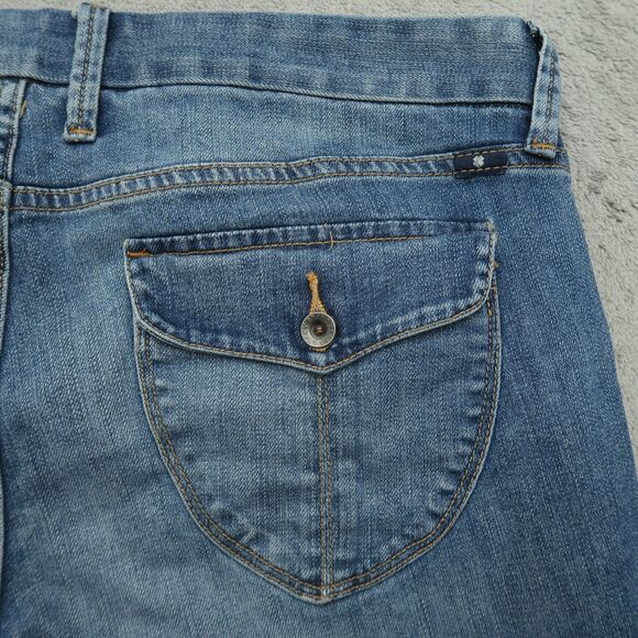 Lucky Brand Jeans Women's Size 14/32 Blue Mid-Rise Sweet Crop Denim 24.5" Inseam - Picture 15 of 16